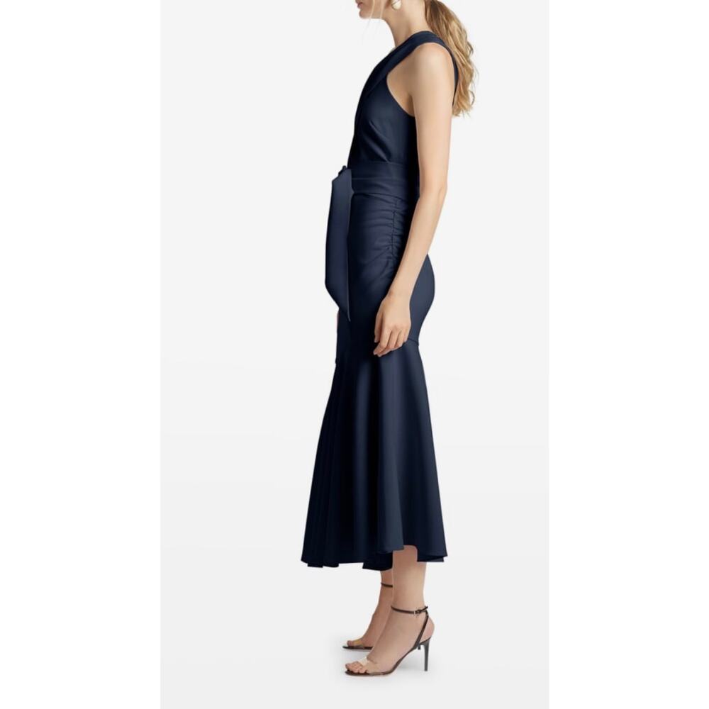 Sachin & Babi Naomi Halter Midi Dress Size 10 Midnight Navy NWT - Picture 3 of 10